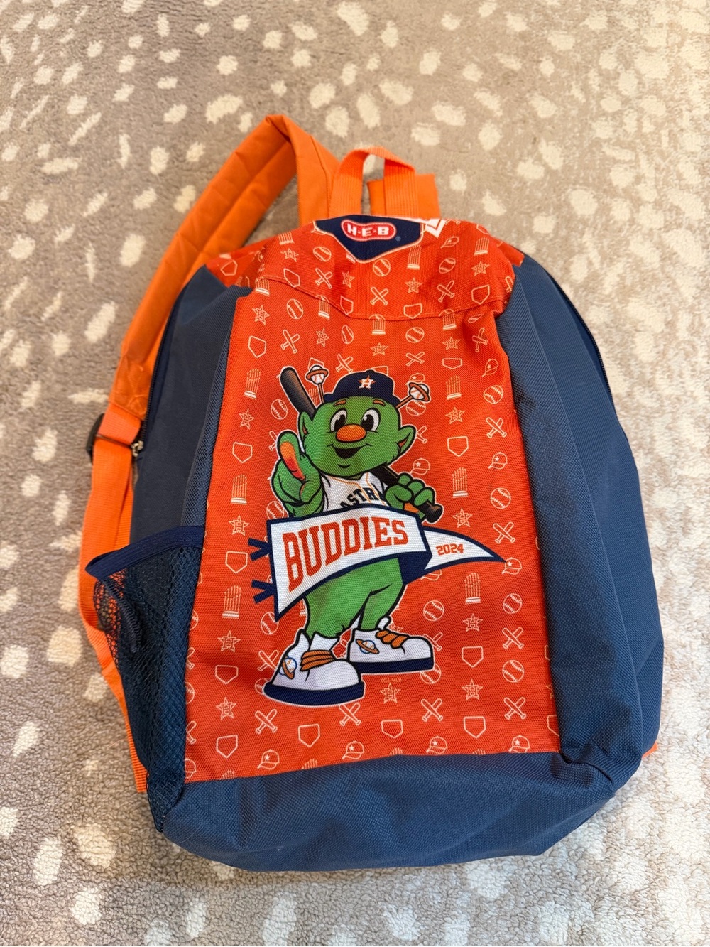 Astros backpack and bucket hat